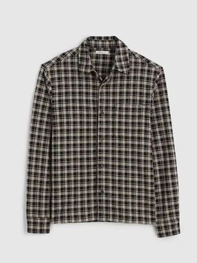 Madewell Black & Cream Plaid Button-Up Shirt